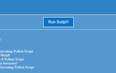 How to – “Display output of Python Code in your Browser” ?